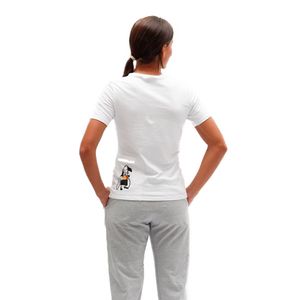 Camisa manga corta Café de Colombia white para mujer