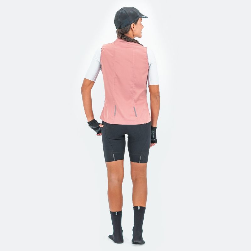 Chaleco-de-Mujer-Ciclismo-Vivace-Rosa