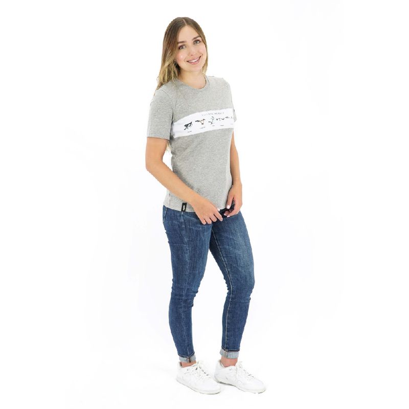 Camisa-manga-corta-Bars-para-Mujer-XS